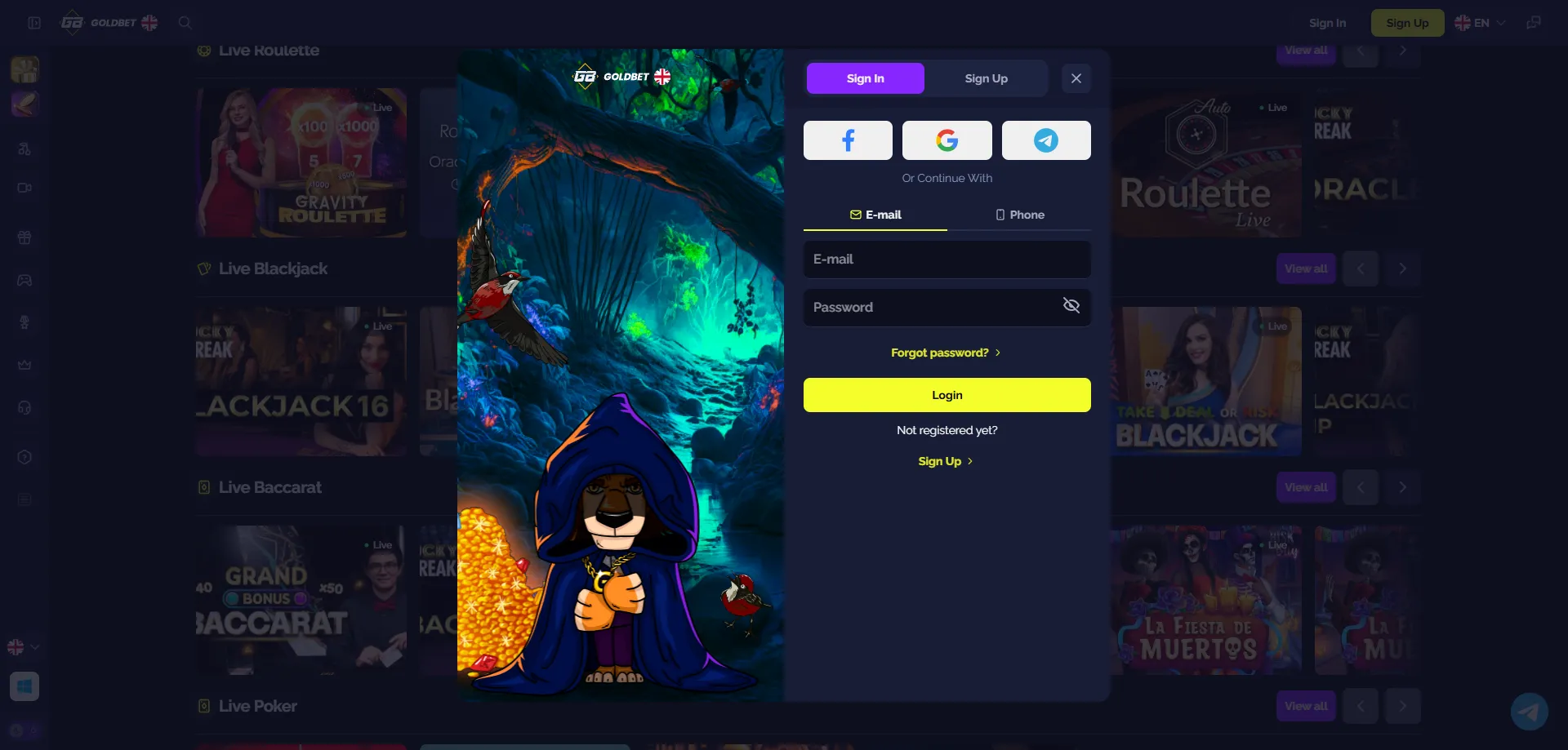 تسجيل الدخول إلى Goldbet &mdash; إدارة الحساب بأمان