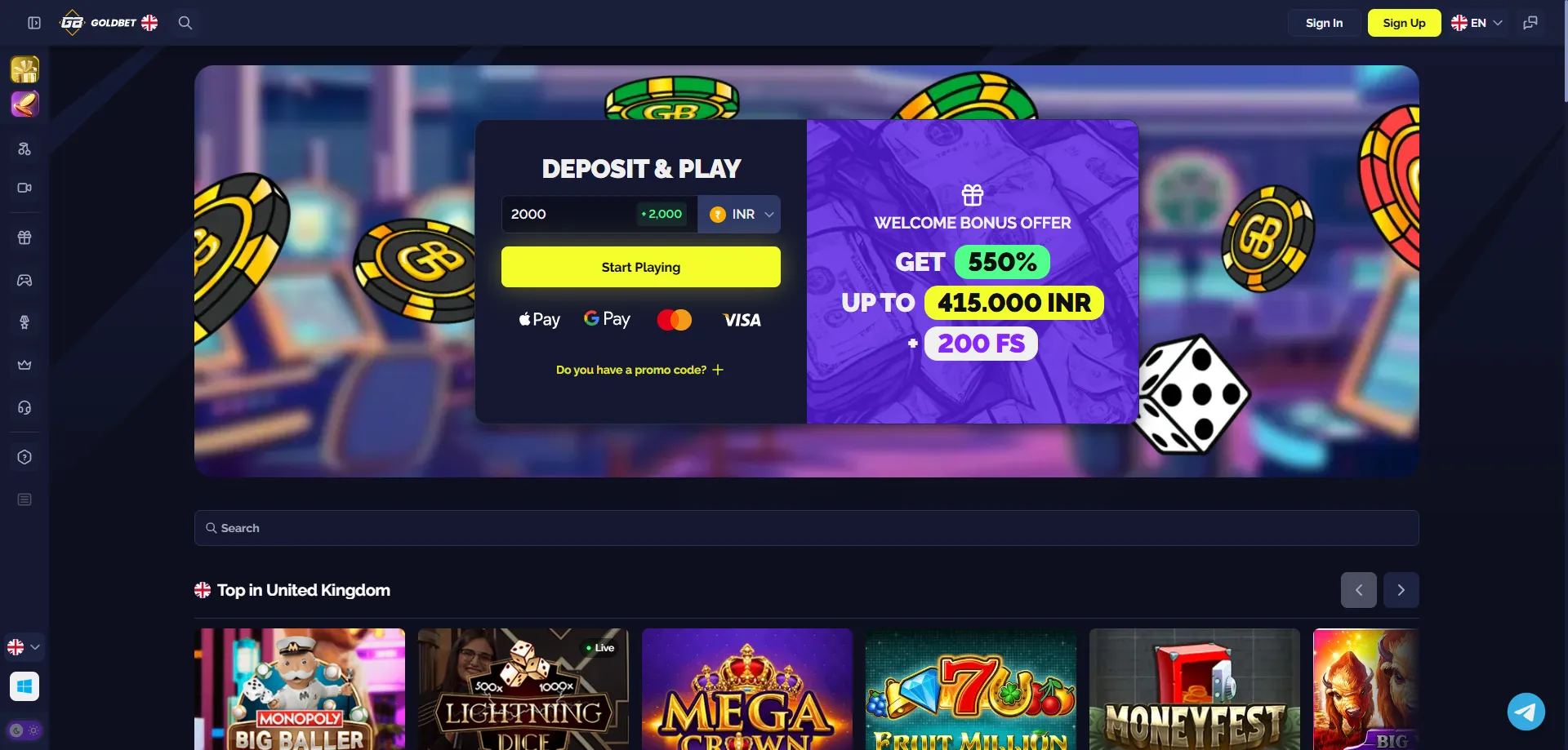 Goldbet TN مراجعة كازينو الرهان الرياضي في تونس 2026